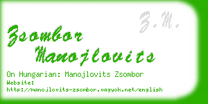 zsombor manojlovits business card